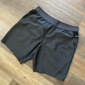 Spyder Active Men's ProWB‎ Shorts Stretch Gray Athletic Gym Workout Yoga